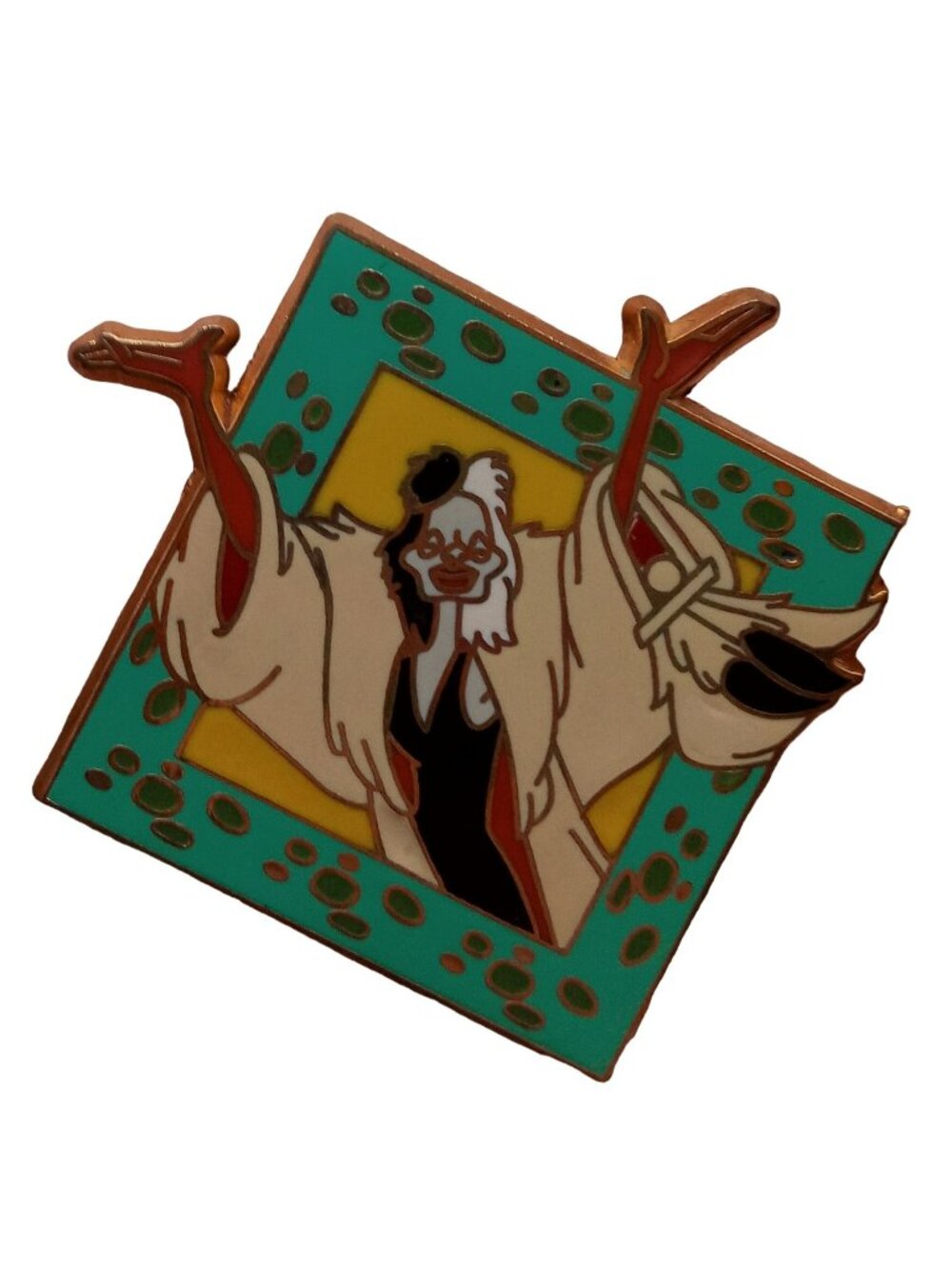 Cruella DeVil 101 Dalmatians Pin Official Trading 2008 Villain Walt Disney